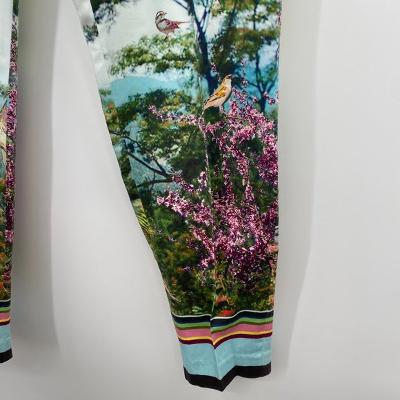 STRAIGHT LEG NATURE PRINT WOMENS PANTS - Picture 3 of 5